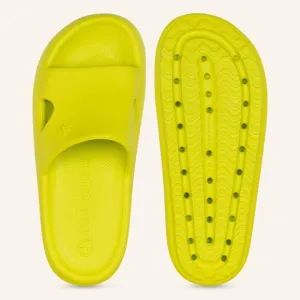 Tory Burch Eva Shower Slides in Lime Size 9