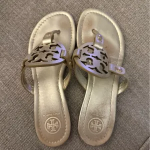 Tory Burch Gold Miller Sandals