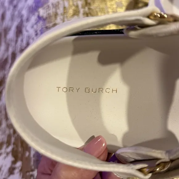 Tory Burch Kira Slingback SportPlatform Sandal - Cream and Black