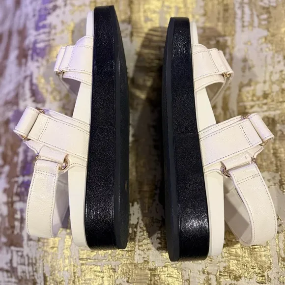 Tory Burch Kira Slingback SportPlatform Sandal - Cream and Black