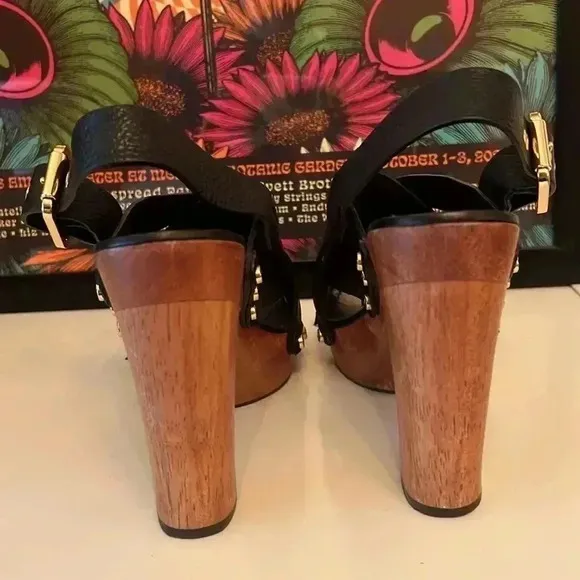 Tory Burch Leather Jodie Platform Sandals Sz 6.5