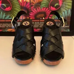 Tory Burch Leather Jodie Platform Sandals Sz 6.5