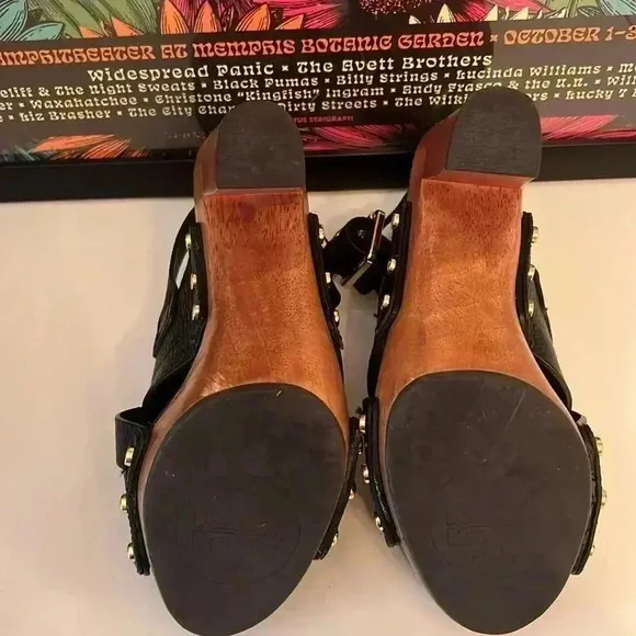 Tory Burch Leather Jodie Platform Sandals Sz 6.5