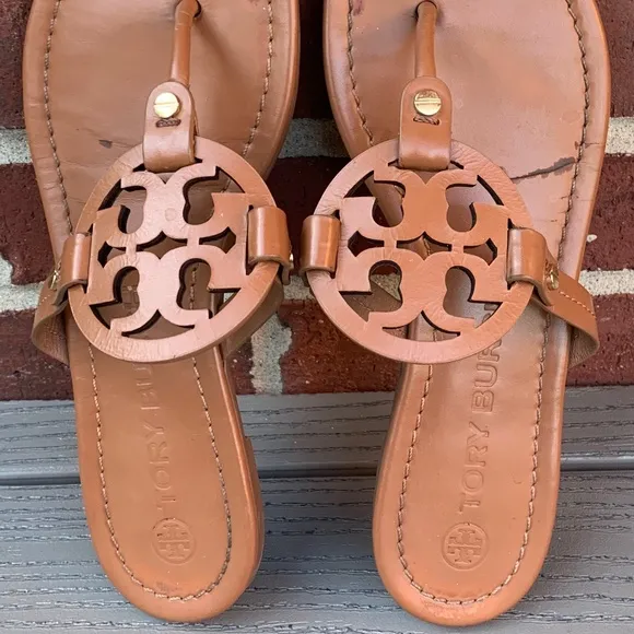 Tory Burch Miller Sandals in Vintage Vachetta
