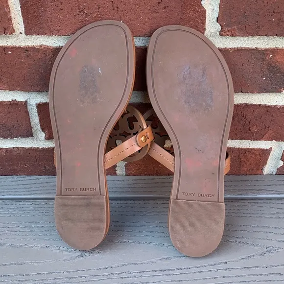 Tory Burch Miller Sandals in Vintage Vachetta