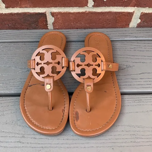 Tory Burch Miller Sandals in Vintage Vachetta