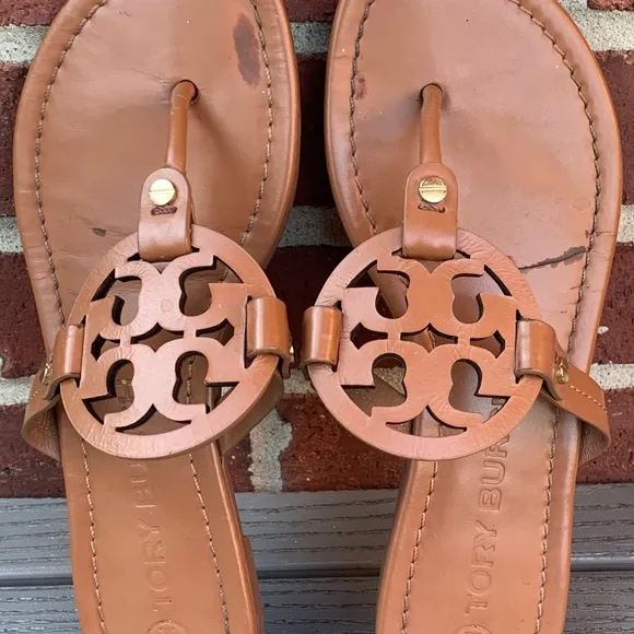 Tory Burch Miller Sandals in Vintage Vachetta