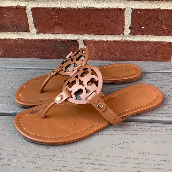 Tory Burch Miller Sandals in Vintage Vachetta