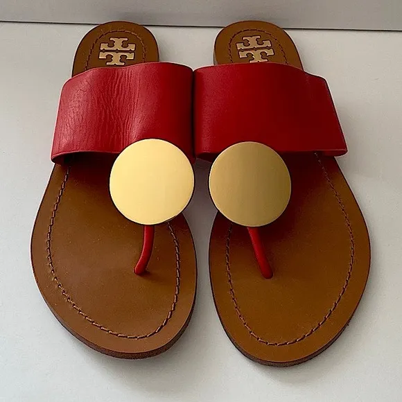 Tory Burch Patos Disc Sandal Red