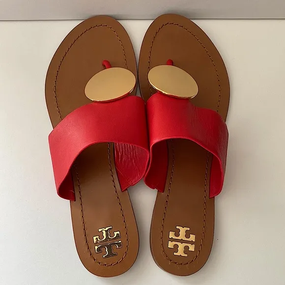 Tory Burch Patos Disc Sandal Red