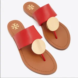 Tory Burch Patos Disc Sandal Red