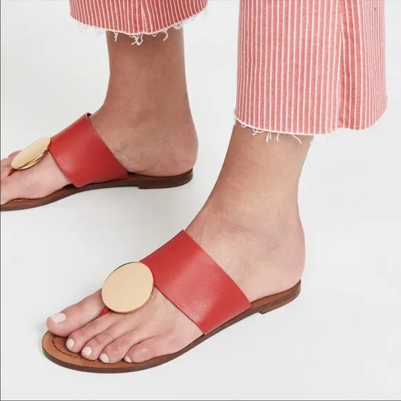 Tory Burch Patos Disc Sandal Red