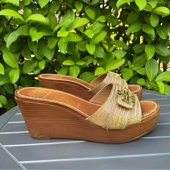 Tory Burch Platform Elina Platform Wedge Sandals Size 9M