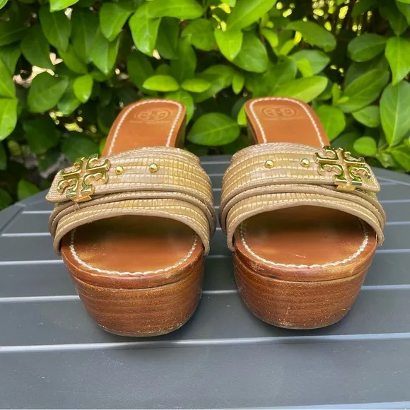 Tory Burch Platform Elina Platform Wedge Sandals Size 9M