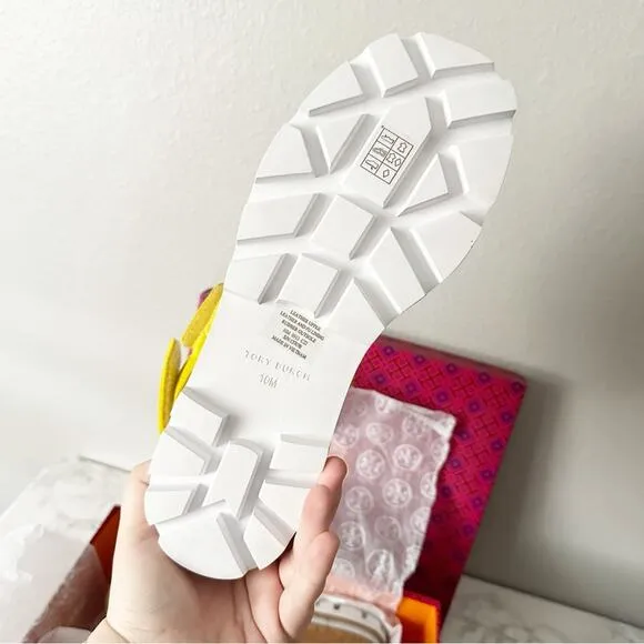 Tory Burch Puffy Sport Adjustable Suede Sandals Women’s Size 10 NEW Summer Yuzu