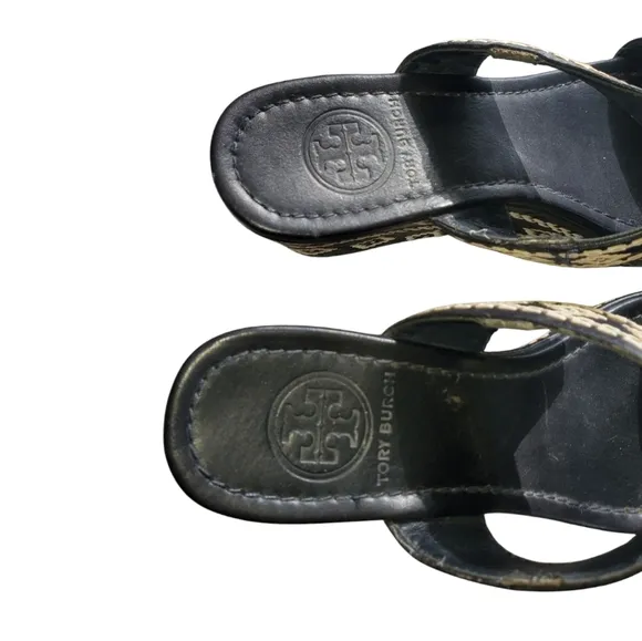 Tory Burch REENA Wedge Platform Aztec Sandals