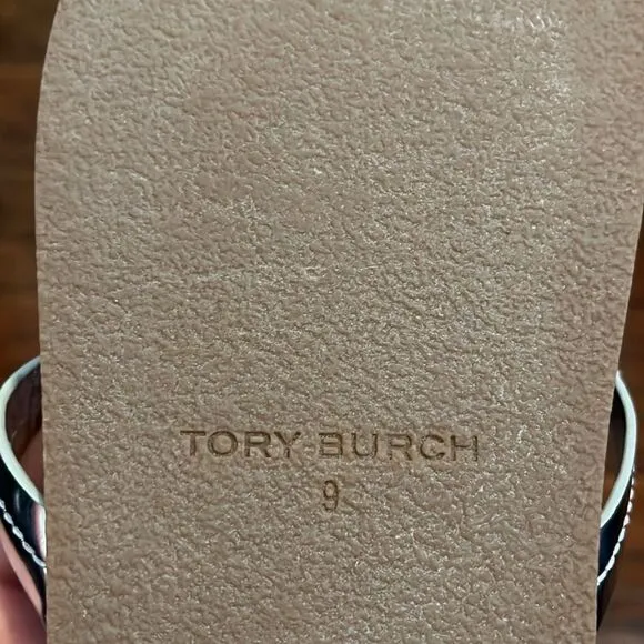 Tory Burch Silver Cloud Miller Sandals Vacation Cruise Resort Wear Beach Boho