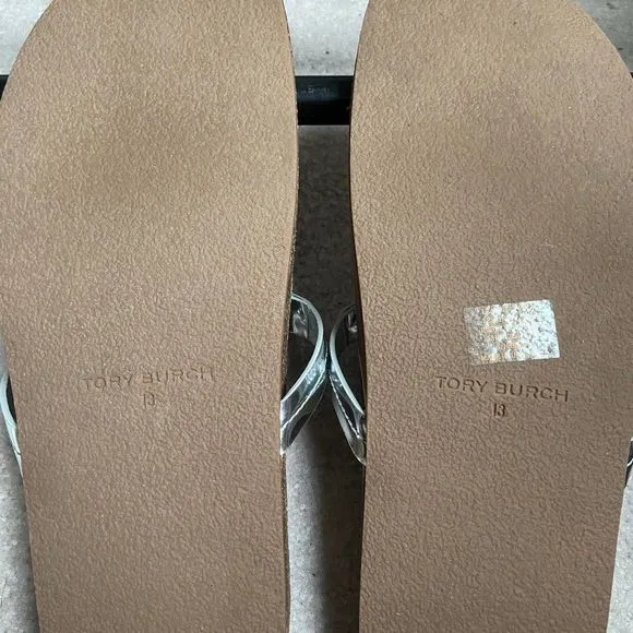 TORY BURCH Women Miller Cloud Goatskin Leather Logo Sandals - NEW NWOB