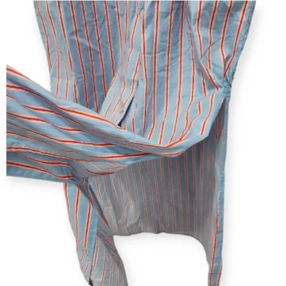 TUCKERKNUCK Pomander Place Lara Stripe V-Neck Midi/Maxi Pocket Shirtdres…