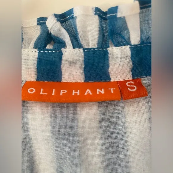 Tuckernuck Oliphant Yoke Dress in Playa Blue Size Small