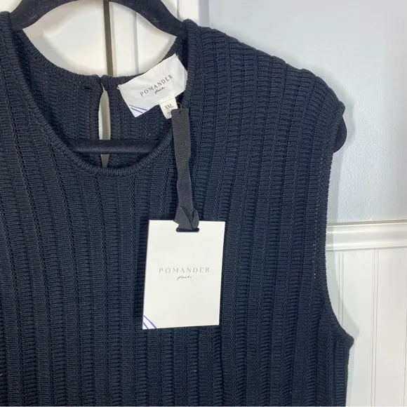 TUCKERNUCK Pomander Place Black Sleeveless Adi Knit Dress NWT Size XXL LBD prep