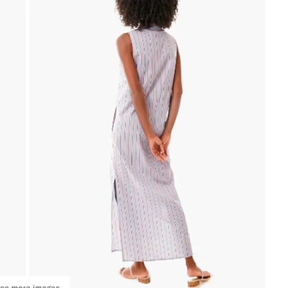 Tuckernuck Pomander Place  Maxi Dress womens M Blue Striped Lara Summer Dress