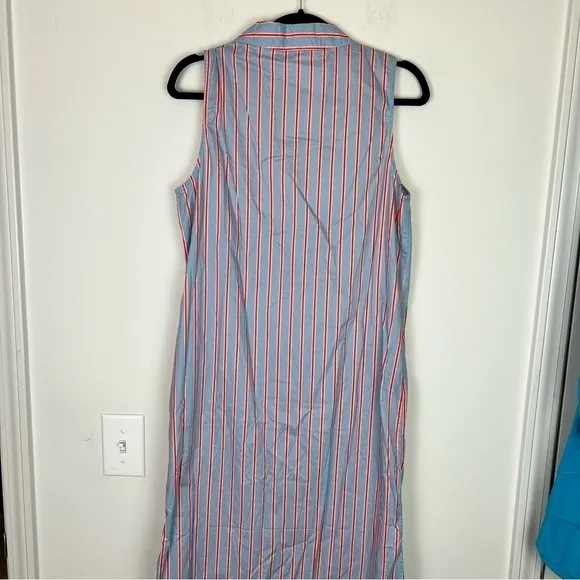 Tuckernuck Pomander Place  Maxi Dress womens M Blue Striped Lara Summer Dress