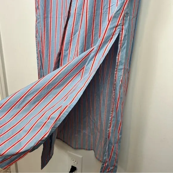 Tuckernuck Pomander Place  Maxi Dress womens M Blue Striped Lara Summer Dress