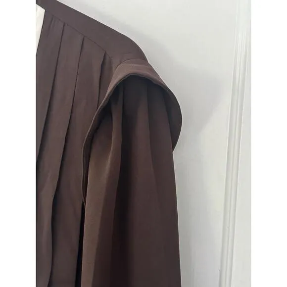 TUCKERNUCK x India Hicks Chocolate   Ivory Grove Blouse NWT Extra Large XL