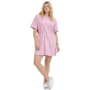 UGG Anisha Dusty Lilac Pink Cotton Crewneck Terry Cloth Sweatshirt Dress NWT
