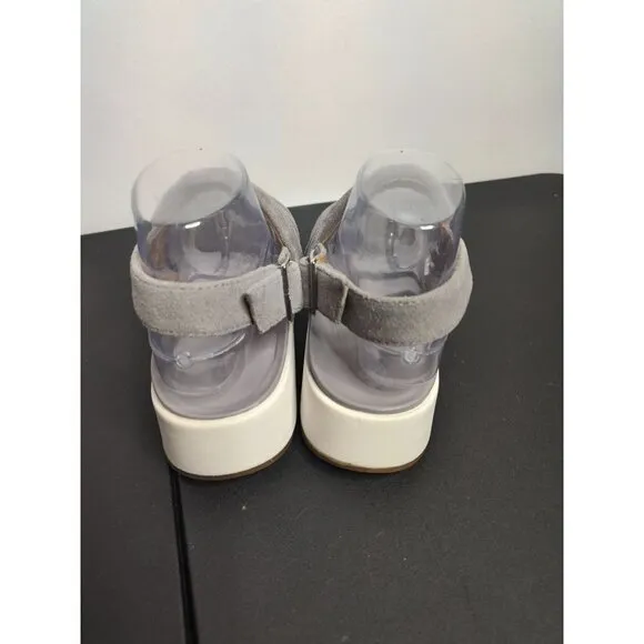 ☀️UGG Australia Lynnden Platform Gray Suede Strappy Sandals, size 8.5