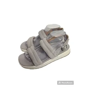 ☀️UGG Australia Lynnden Platform Gray Suede Strappy Sandals, size 8.5