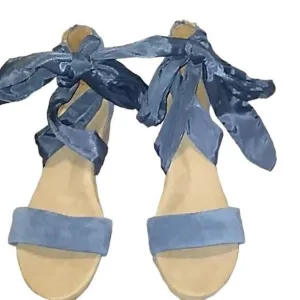 UGG Blue Espadrille Wedge Sandals