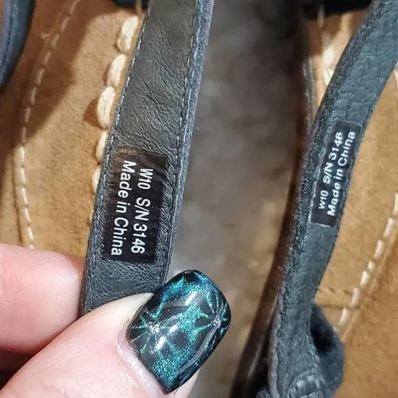Ugg blue summer wedge sandals size 10