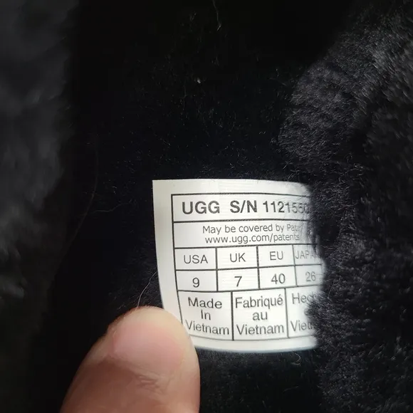 UGG Disco Cross Platform Slide Black Sandals Women Size 9