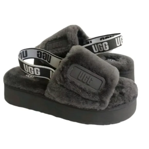 UGG disco platform slides sandals new