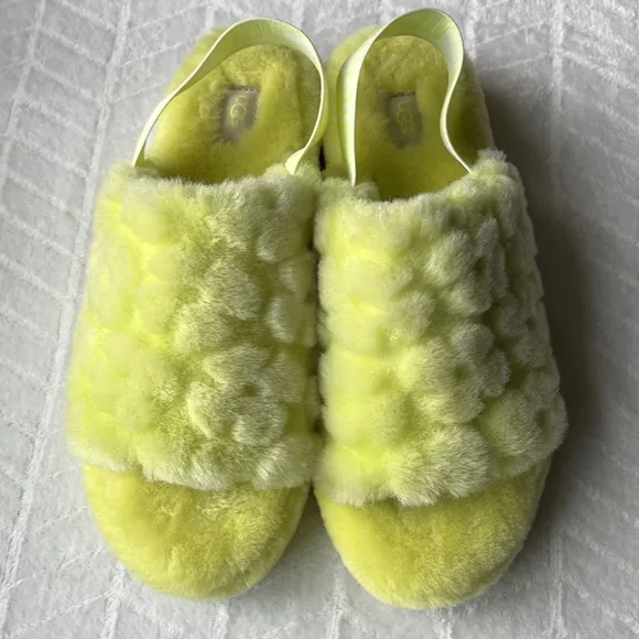 UGG Fluff Yeah Slide Poppy  Pollen Slipper