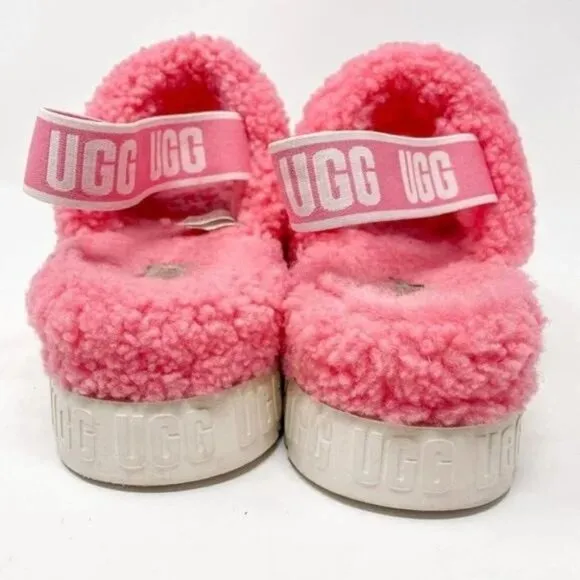 UGG Fluffita Pink Platform Sandals