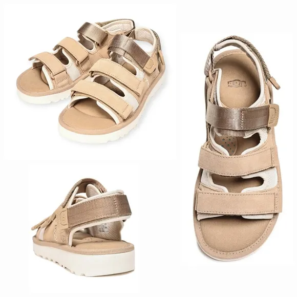UGG Goldencoast Men's Multistrap Sandals in Beige Size 12 NEW
