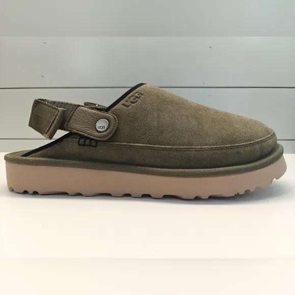 UGG Goldencoast Moss Green Suede Clogs Sandals Slippers Mule Men's 13