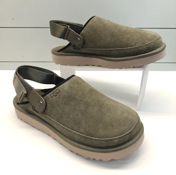 UGG Goldencoast Moss Green Suede Clogs Sandals Slippers Mule Men's 13