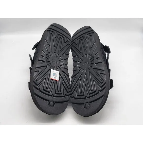 UGG Goldencoast Multistrap Black Mens Suede Sandals 1153095 Size 9