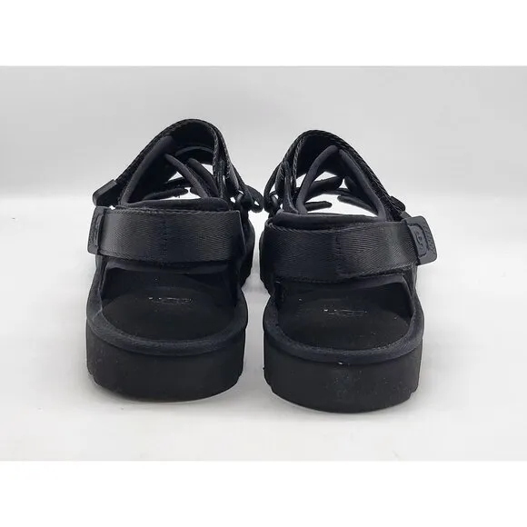 UGG Goldencoast Multistrap Black Mens Suede Sandals 1153095 Size 9