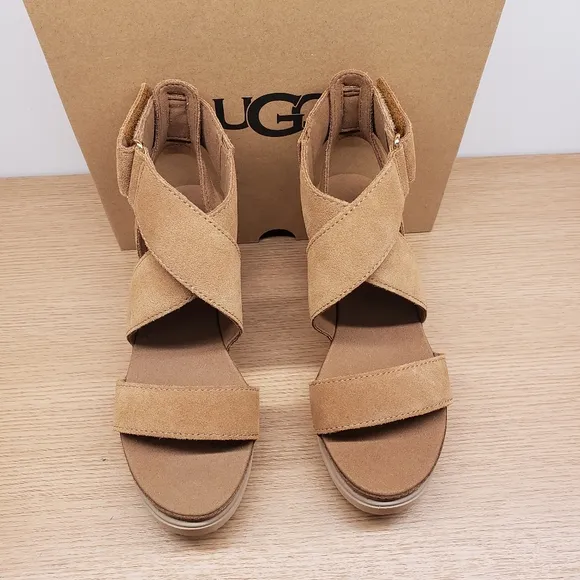 UGG Ileana Ankle Chestnut and Tan Women's Sandals