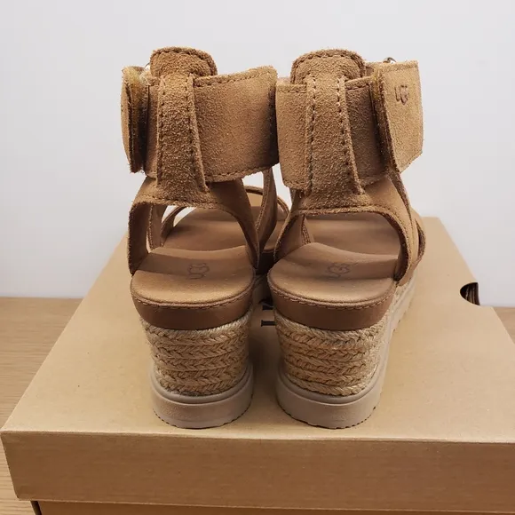 UGG Ileana Ankle Chestnut and Tan Women's Sandals