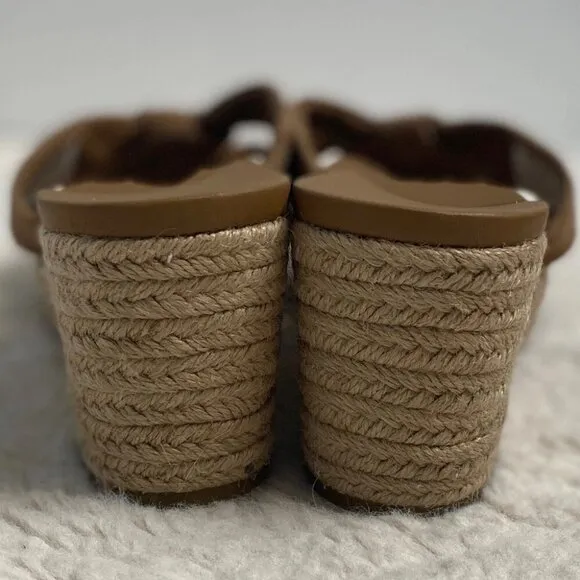 UGG Niyomee Chestnut Espadrille Wedge Sandals | Size 8