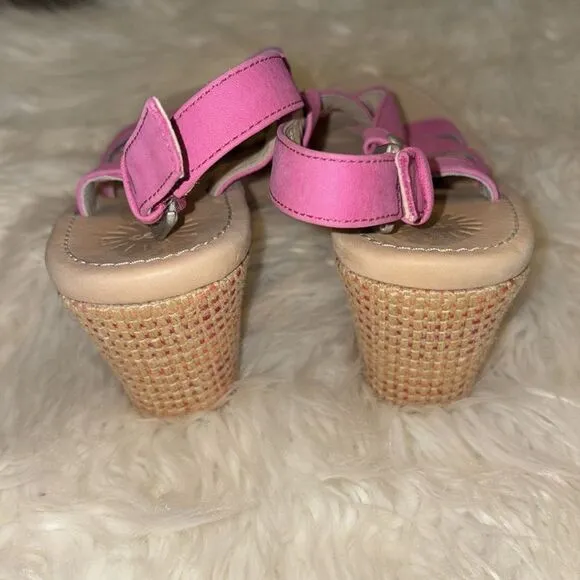 Ugg Pink Gaiana Wedge Sandals