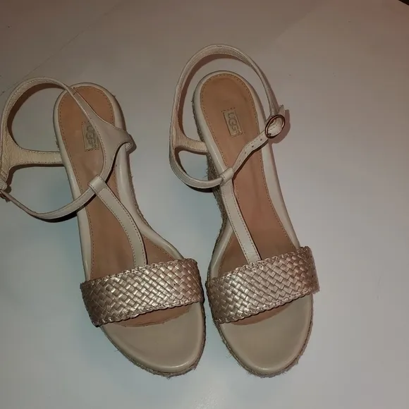 UGG wedge espadrille sandals