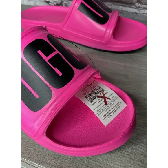 UGG WILCOX SLIDE Pink Rubber Light Waterproof Sport Sandals Men Sz 11M US/44EU
