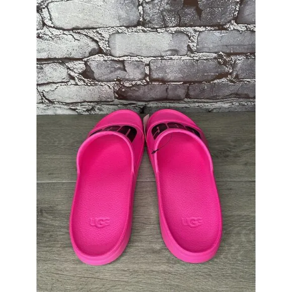 UGG WILCOX SLIDE Pink Rubber Light Waterproof Sport Sandals Men Sz 11M US/44EU